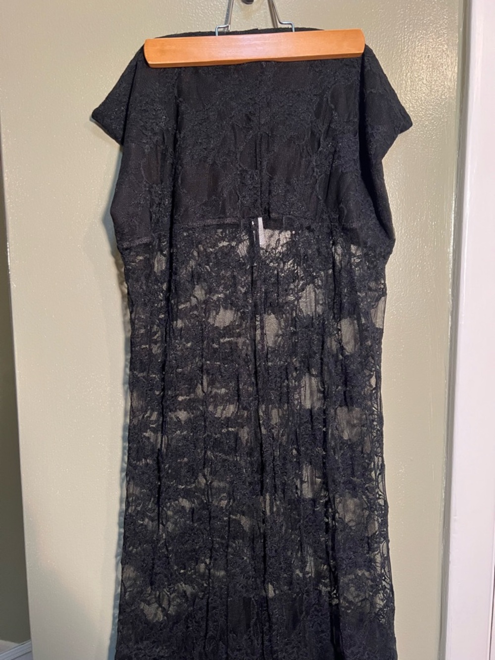 BellyBabyWear by Ana Brandt Strapless Maternity Gown Black Lace - Picture 10 of 11